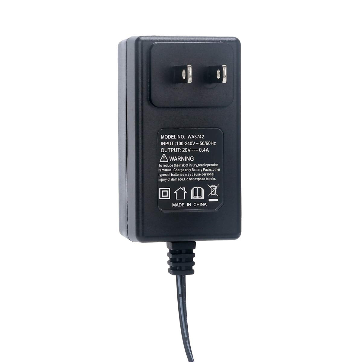 Lasica Replacement for Worx Battery Charger 20V WA3742 Compatible with Worx 20V Lithium Battery WA3520 WA3525 WA3578 WA3575 WA3522 WA3732 WA3770 WA3875 WA3881 Battery Charger