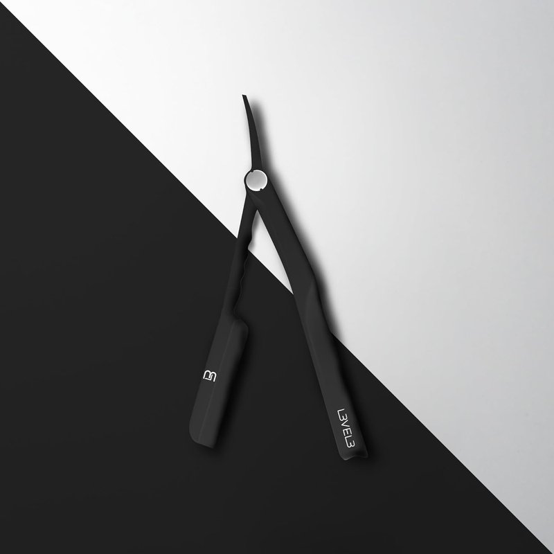L3 Milly Razor - Fast and East to Assemble - Excellent Grip and Control - Straight Razor Holder- Level Three Razor Holder