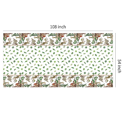 Reptile Birthday Party Supplies Tablecloth - 4 Pack, 54" x 108"