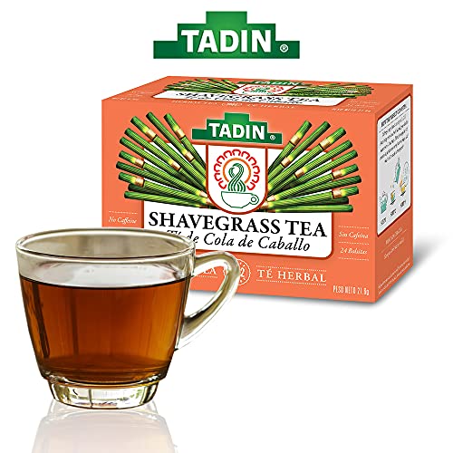 Tadin Shavegrass Herbal Tea – Caffeine Free, 24 Tea Bags, 3-Pack