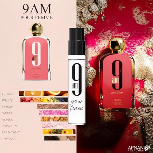 Afnan 9 Series Perfume Discovery Set - 5 Miniature Fragrances, Unisex, 2ml Vials