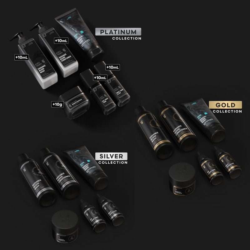 The Complete Beard Growth Kit by Beard Struggle - Mens Grooming Kit with Balm, Mask, Conditioner, Wash & Oils - Surtr's Fury, Platinum Collection