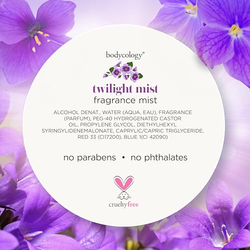 Bodycology Twilight Mist Fragrance Mist - Long-Lasting Floral Scent, 8 fl oz