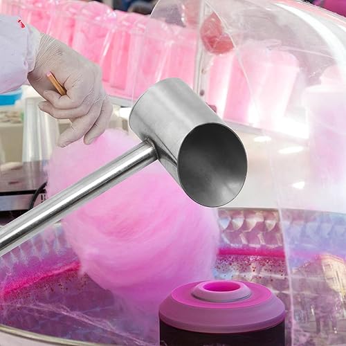 Stainless Steel Sugar Spoon for Cotton Candy Machine - 12.6 inch Long Handle