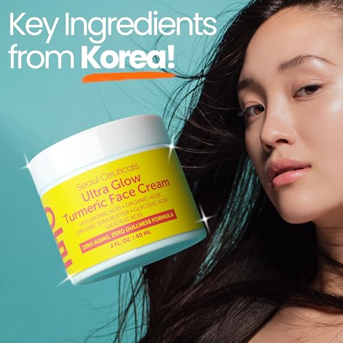 SeoulCeuticals Turmeric Face Cream for Glowing Skin - 2oz