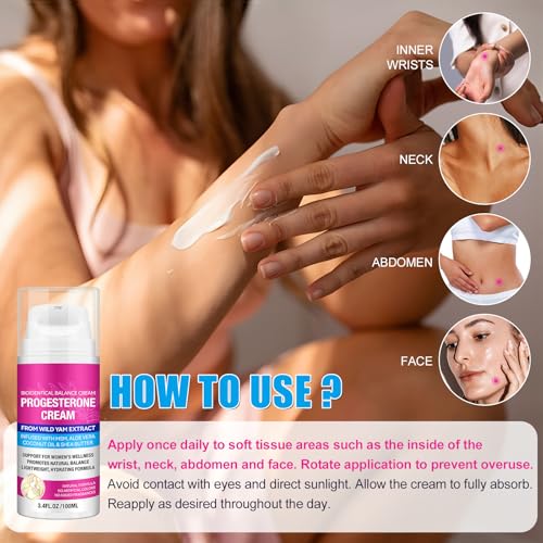 ZODENIS Progesterone Balance Cream for Women - Moisturizing Body Skincare