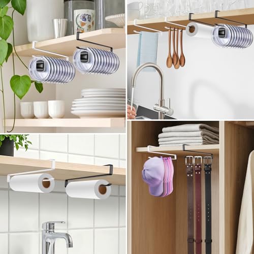 4-Pack Tumbler Lid Organizer Rack - Carbon Steel, Slide-On Design