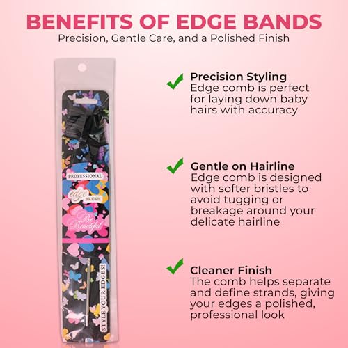 Flawless Lace Hair Accessories Set - 3 Edge Bands & Strong Glue (Variation 5)