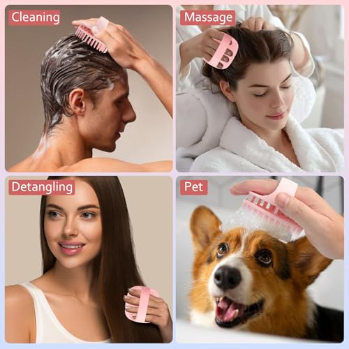 DUAIU Hair Oil Applicator Spray Bottle & Scalp Massager Set for Hair Care