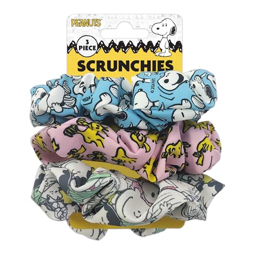 Spoontiques Colorful Hair Scrunchies - Soft Elastic Ties for Women