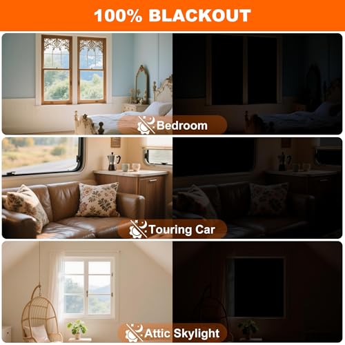 Portable Blackout Curtains 79x57in | No Drill Room Darkening Blinds