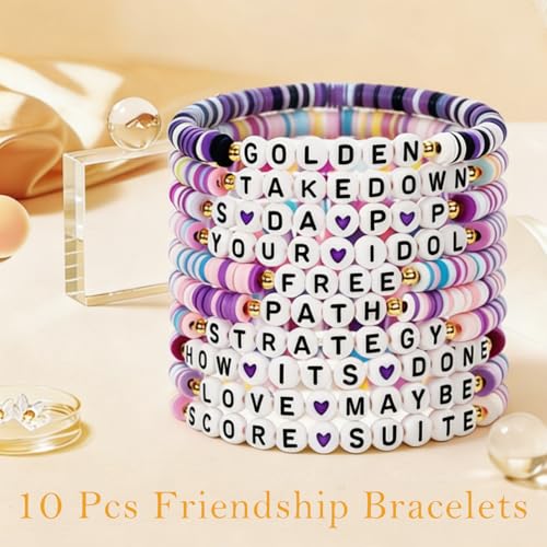 Korea Pop Merch Bracelet Set - 10pcs Concert Gift Pack