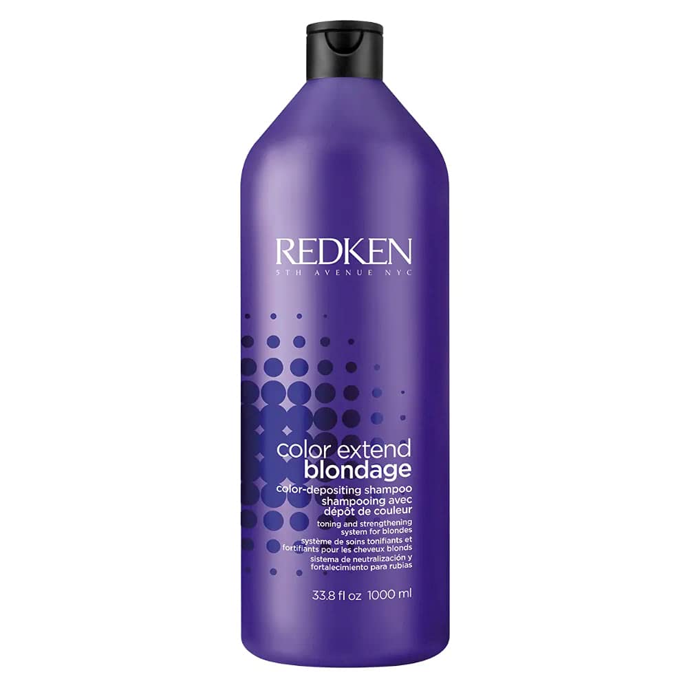 Redken Blondage Purple Shampoo - Neutralizes Brassy Tones for Blonde, Bleached & Highlighted Hair | Color Depositing, 10.1 oz