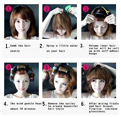 Kamay's 12PCS Medium Hair Rollers - Self Grip Curlers for DIY Curls