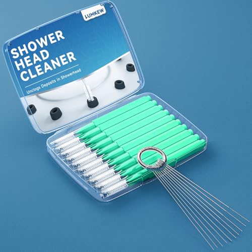 Lumkew Shower Head Cleaner Tool Set with Picks & Brush
