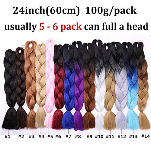 Ash Blonde 24in Jumbo Braiding Hair Extensions – 3 Bundles, Pre-Stretched High Temp Synthetic