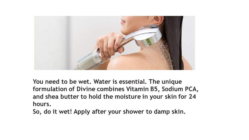 Divine Skin Hydrator in Shower Body moisturizer unscented Fragrant Free Helps Dry Itchy Irritated Skin 8.5 oz