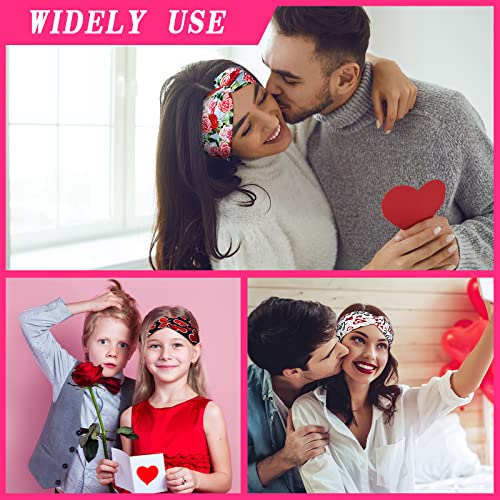 Giegxin Heart Headbands - 10 Pcs Valentine's Day Hair Accessories