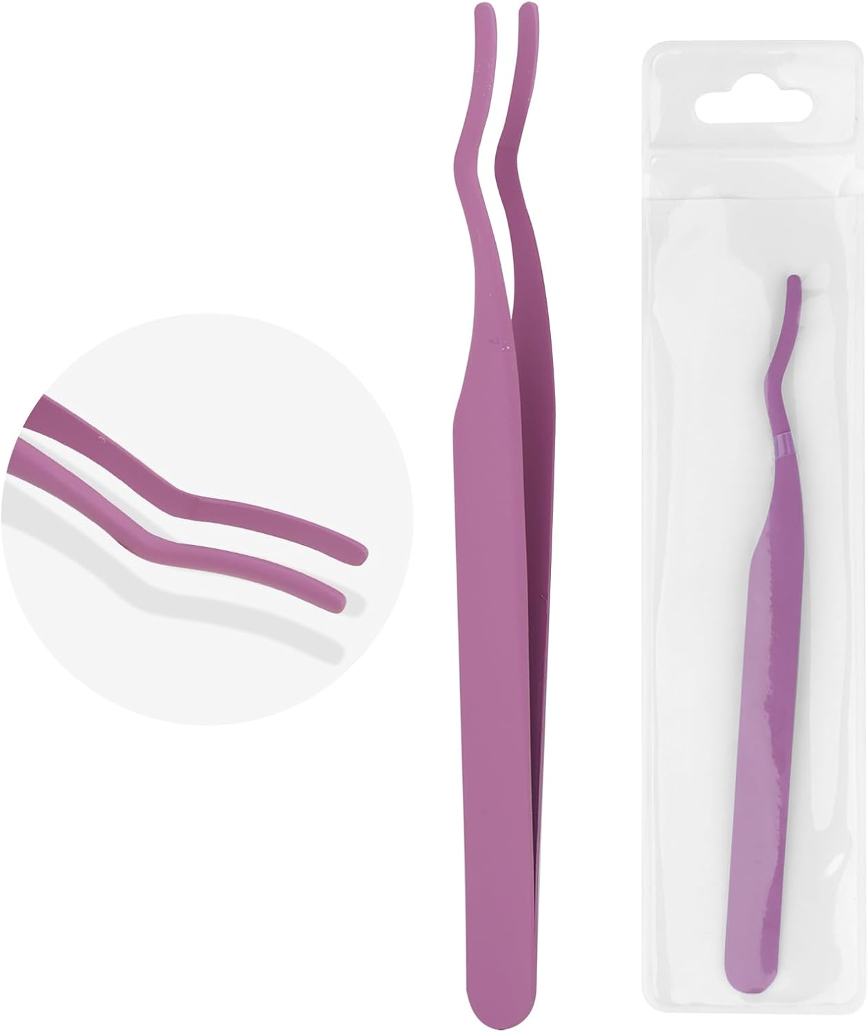WENDY Lash Tweezers - Precision Stainless Steel Applicator Tool for Eyelash Extensions | Mega Volume, Home Use