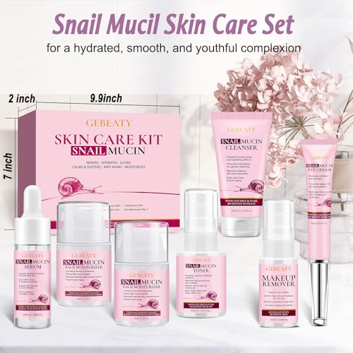 7-Piece Snail Mucin Skincare Set for Hydration & Repair