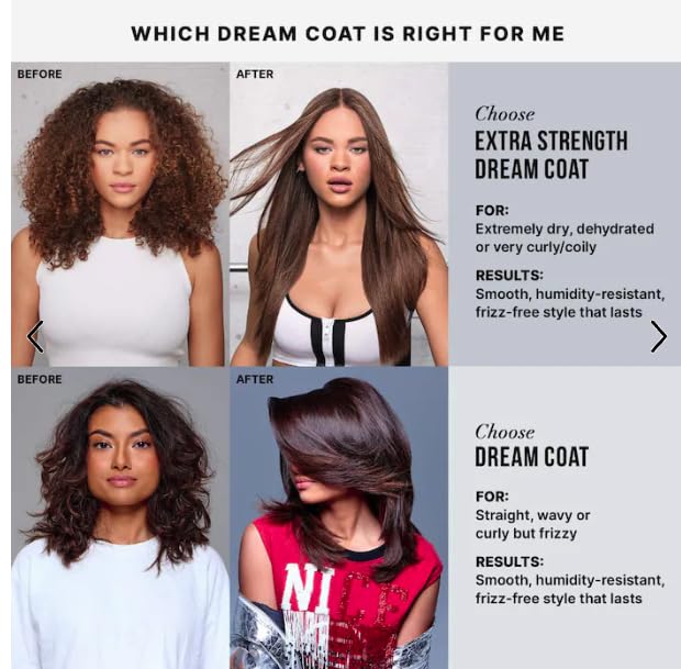 COLOR WOW Dream Coat Anti-Humidity Treatment Spray - Frizz Control & Heat Protection for Shiny Hair | 6.7 oz