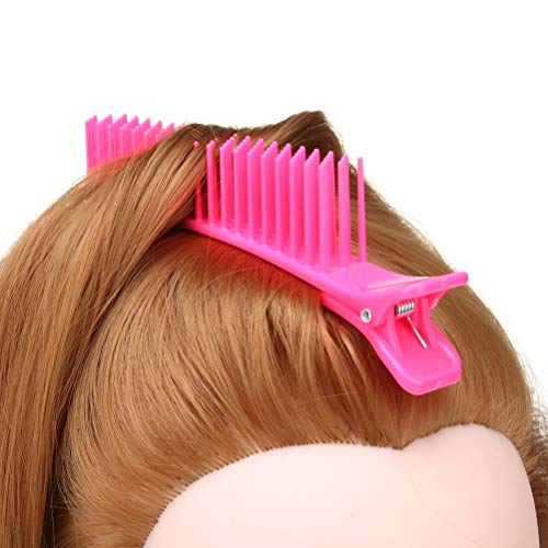 GOTOTOP 2PCS Black Hair Clip Comb Set Multifunctional Salon Styling Tool