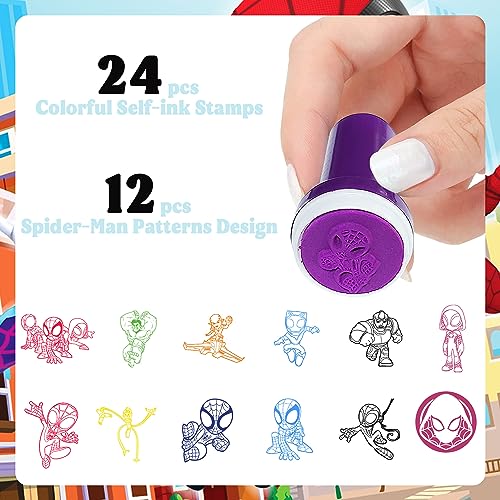 24 PCS Cartoon Stampers Party Favor Kit for Birthday Celebrations