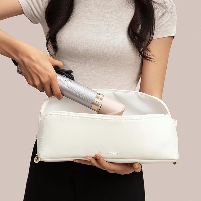Lecomely Leather Travel Case for Multi-Styler Brushes and Accessories