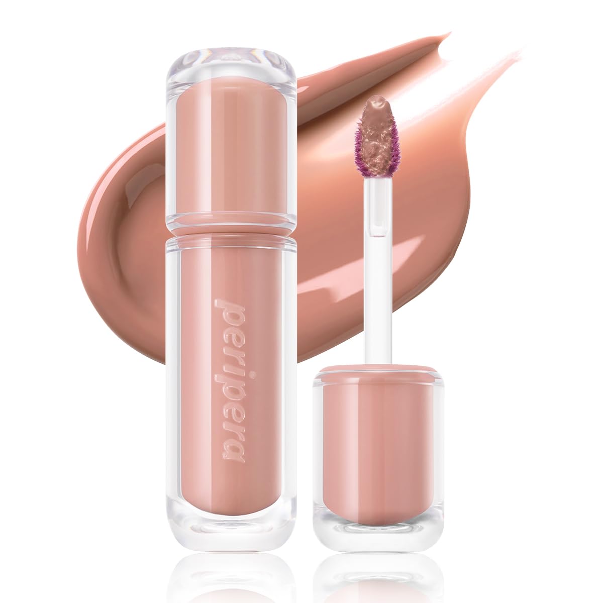 Peripera Mood Glowy Tint - Buildable K-Beauty Lip Tint for Sensitive Lips | Lightweight, Non-Sticky, 01 Tiny Strawberry
