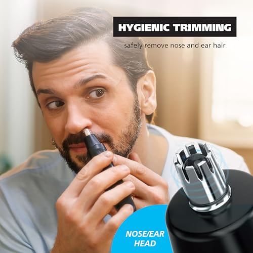 Wahl Pro Series¢ç Rechargeable Eyebrow, Ear & Nose Hair Trimmer for Men ? Painless DualTech¢ç Eyebrow Trimmer & Facial Hair Removal Device ? Model 3025656