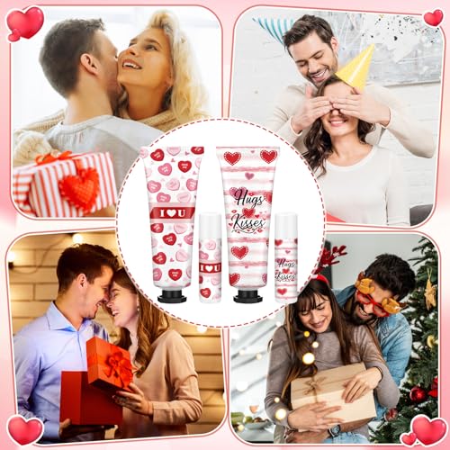 Demissle 12-Piece Hand Cream and Lip Balm Gift Set - Valentine Party Favors