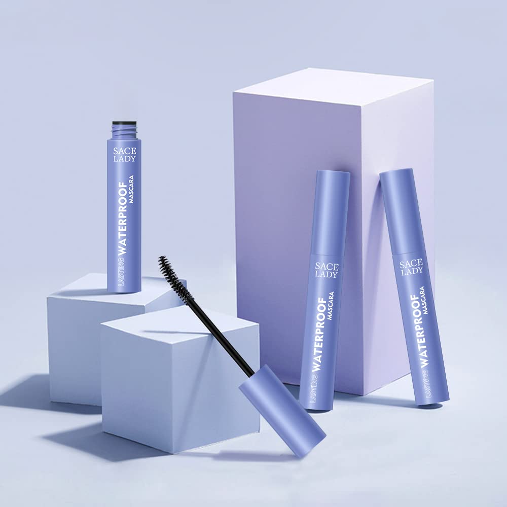 SACE LADY Black Mascara - Waterproof Volume & Lengthening Formula | Smudge-Proof, Clump-Free Eye Makeup