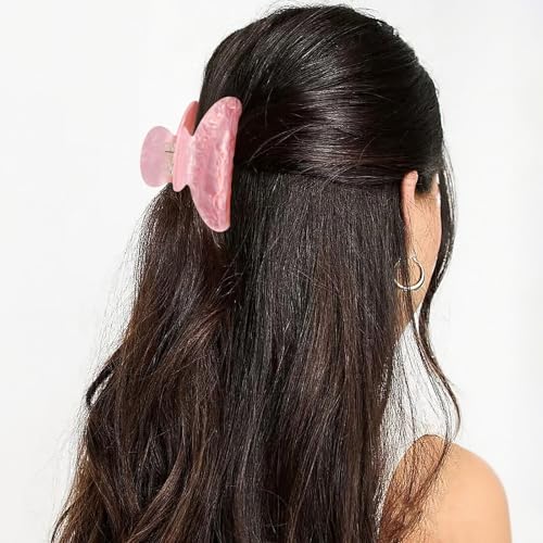 Canitor Marbled Acrylic Hair Claw Clips - 3.25 Inch Non-Slip Hair Clip