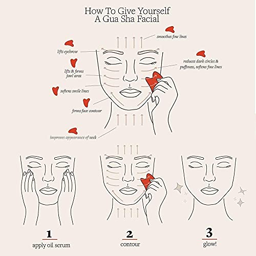 Ditind Purple Gua Sha Facial Tool - Natural Jade Massage for Skin Tightening