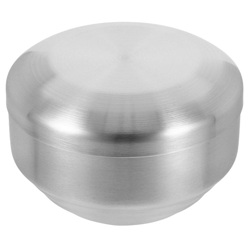 DEARMAMY Stainless Steel Shaving Bowl with Lid, Double Layer Heat Insulation Soap Mug, Mirror Polished Lathering Dish for Traditional Wet Shaving