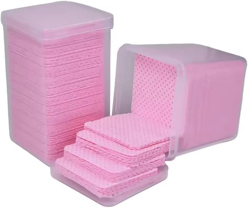 Disposable Cotton Pad Wipes - 200PCS for Nail Polish & Eyelash Glue Removal | Lint-Free