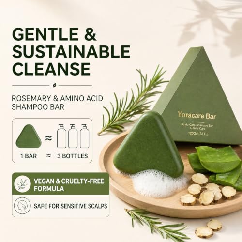 YoracareBar Korean Scalp Shampoo Bar for Oil Control and Hair Volume