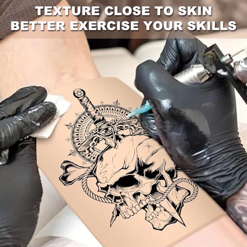 Autdor 15pcs Tattoo Practice Skin, Mixed Thickness 1mm-3mm Silicone Sheets