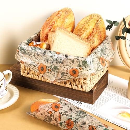 150 Sheets Wildflower Garden Floral Wax Paper - Greaseproof Deli Wraps