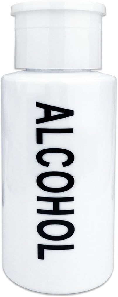 Clear Push Down Pump Dispenser - 3oz Refillable Empty Bottle | Lockable Travel Cosmetic Packaging for Nail Polish