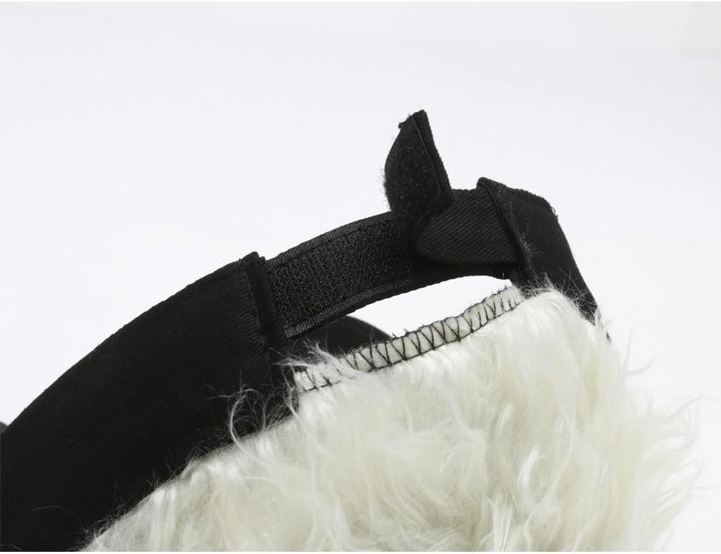 Novelty Hair Visor Sun Cap - Spiked Hair Baseball Hat for Fun Outdoor Style