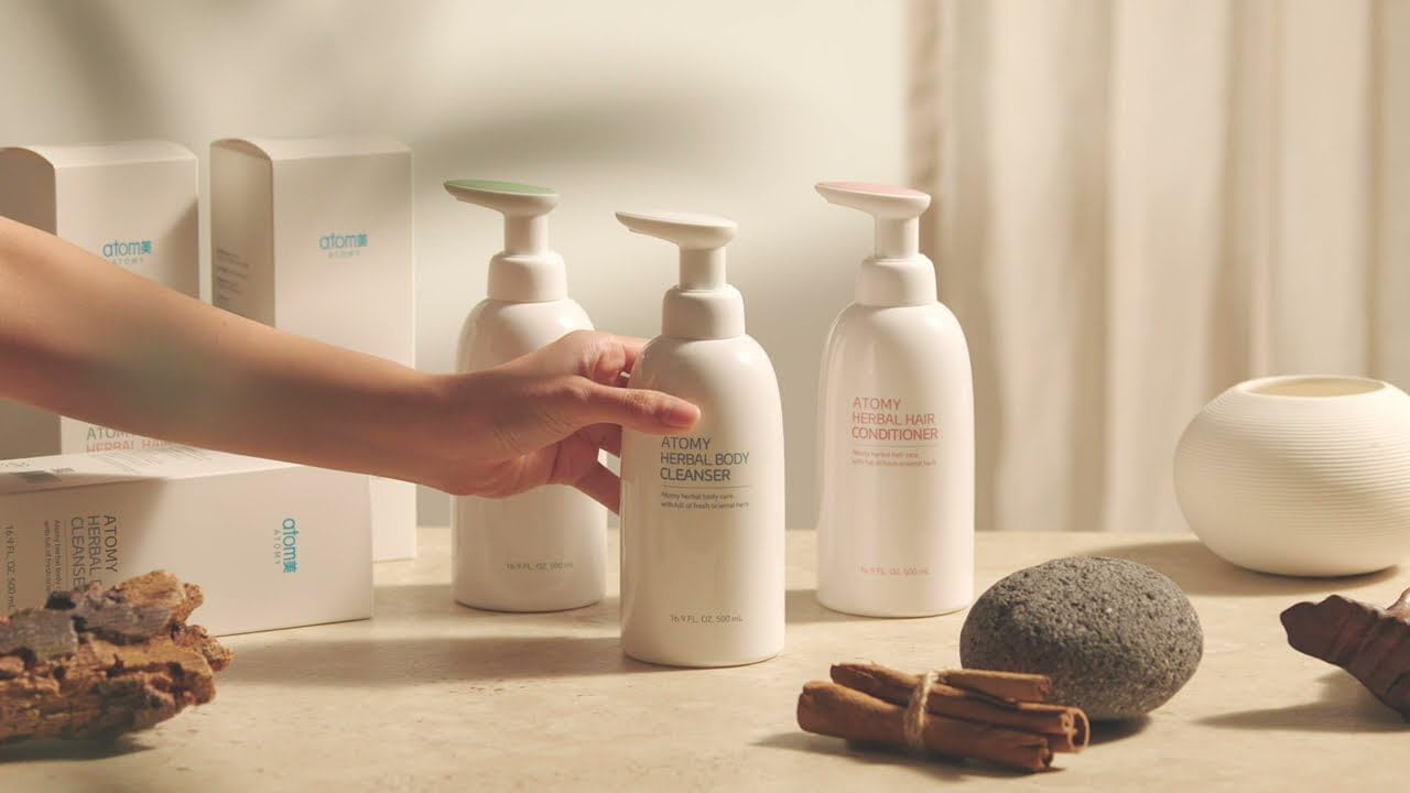 Herbal Hair Care Low pH Deep Cleansing Shampoo 500ml + Full of Nutrients, Smooth and Shiny Conditioner 500ml