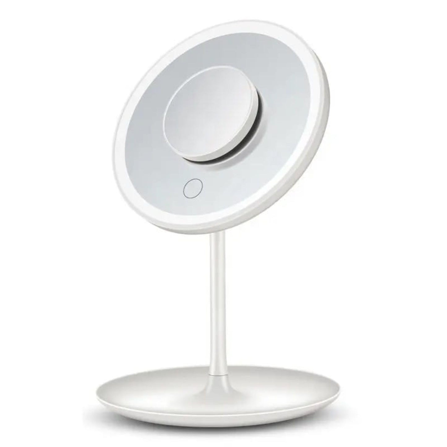 ZMARJ ARTLOGO Magnifying Mirror 5X–Portable Makeup Mirror with Aluminum Lens–USB Powered–Clear HD Reflection for Beauty, Skincare & Grooming–Perfect for Home,Travel & Professional Use