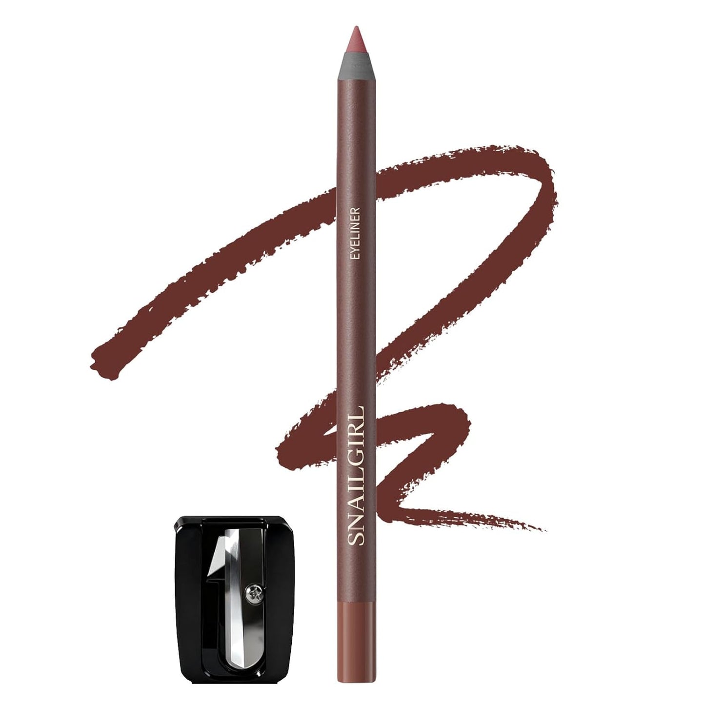 Black Glide-On Eyeliner Pencil for Mature Eyes - Waterproof, Smudge-Proof, Long-Lasting | Soft & Natural Finish