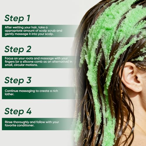 AOPEIBOTO Rosemary Scalp Scrub - Deep Exfoliator for Hair & Scalp, 10.6oz