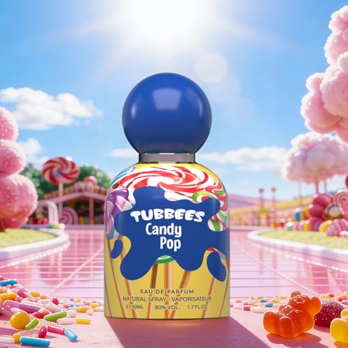 Grandeur Tubbees Candy Pop Eau de Parfum - Sweet Fruity Fragrance, 1.7 Oz