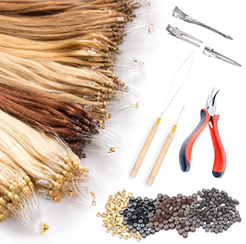 5 Hair Extension Loop Needle Threaders for Micro Link Beads