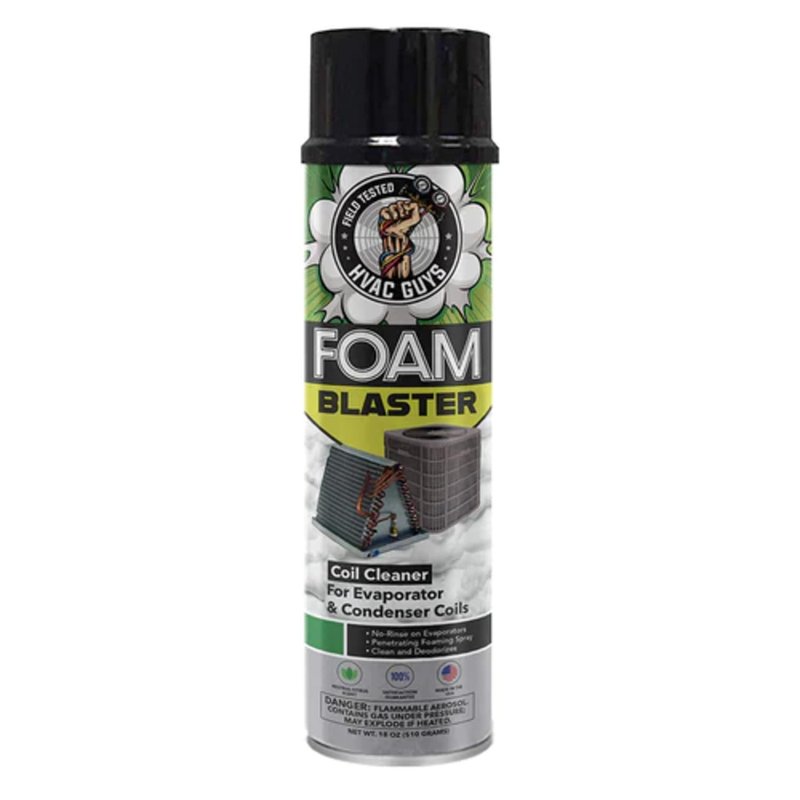 Leak Saver Foam Blaster AC Coil Cleaner Foam Spray | HVAC Coil Cleaner for AC Unit | Professional Deep-Penetrating Formula for Evaporator (No Rinse) & Condenser (Light Rinse)