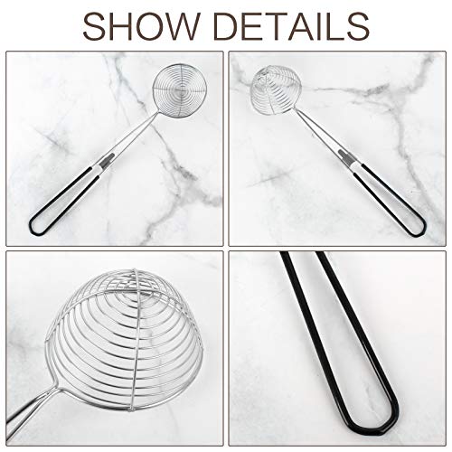 9-Piece Stainless Steel Spider Strainer Spoon Set for Hot Pot