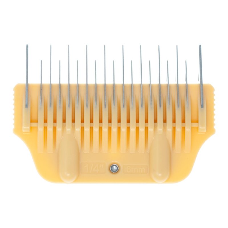 Bucchelli Wide Skiptooth Comb Attachments for Dog Grooming Clippers, Stainless Steel Over-The-Blade Guide Combs, A5 Wide Blade Compatible (6mm / 1/4")